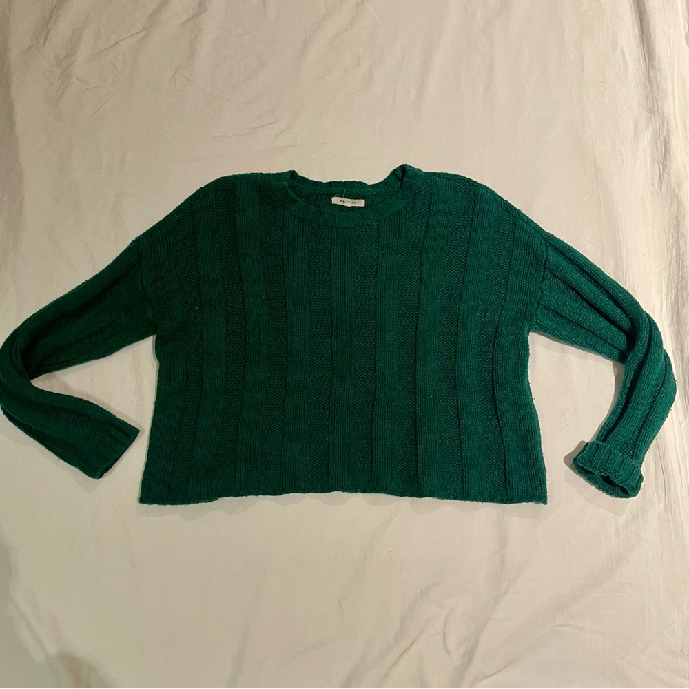 PacSun Deep Green Crew Neck Sweater